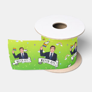 Mayor Pete Pride Satin Ribbon