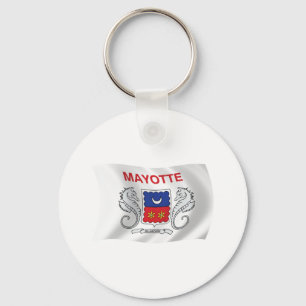 Mayotte Flag Keychain
