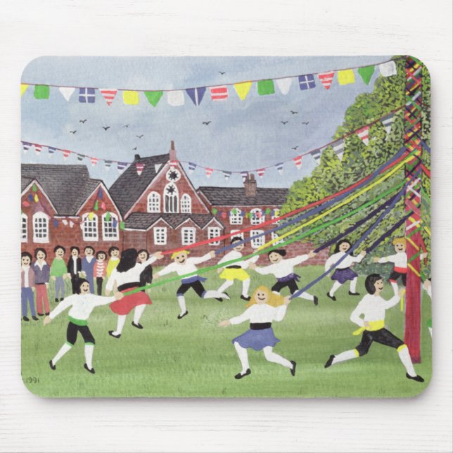 Maypole Dancing 1991 Mouse Pad (Front)