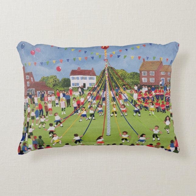 Maypole Decorative Pillow (Front)
