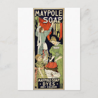 Maypole Soap Dyes Any Colour - Netherlands 1896 Postcard