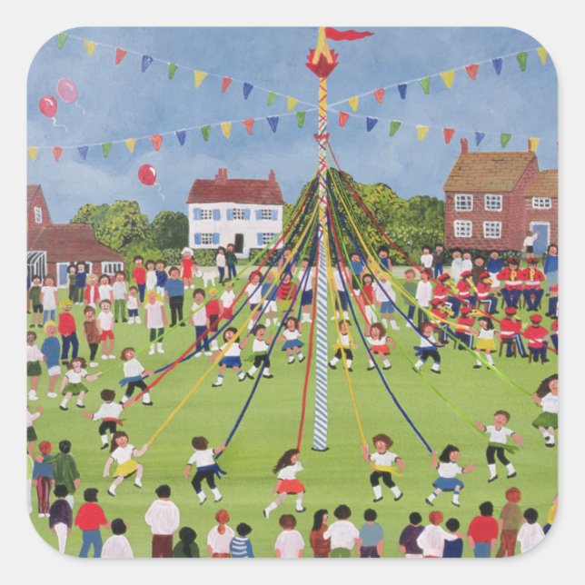 Maypole Square Sticker (Front)