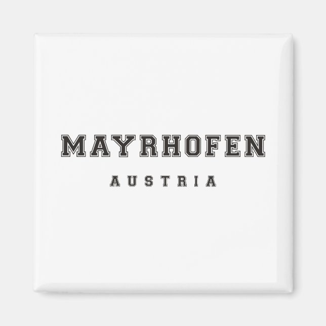 Mayrhofen Austria Magnet (Front)