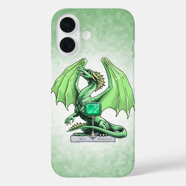 May's Birthstone Dragon: Emerald Case-Mate iPhone  Case-Mate iPhone Case (Back)