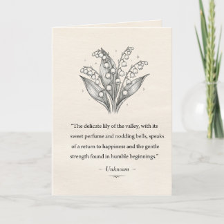 May's Lily of the Valley Card