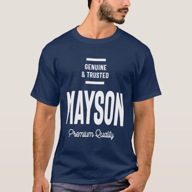 Mayson Personalized Name Birthday Gift T-Shirt (Front)