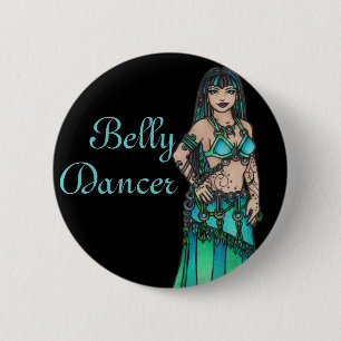 Maysun Belly Dancer 2 Inch Round Button