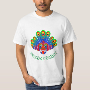 Mayura raksha (Sri Lanka peacock devil) design T-Shirt