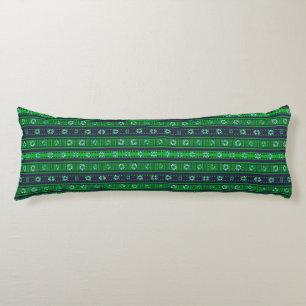 MAZ Floral Striped Ribbed Knitting Pattern 027 Body Pillow