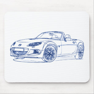 Maz Miata MX5 2013 Mouse Pad