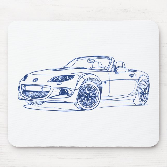 Maz Miata MX5 2013 Mouse Pad (Front)