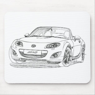 Maz Miata MX5 gen 3 2010 Mouse Pad