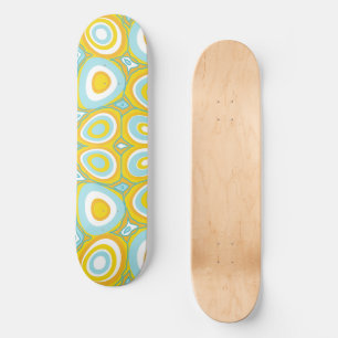 Maz Psychedelic Eggs - Duck Egg Blue White Orange  Skateboard