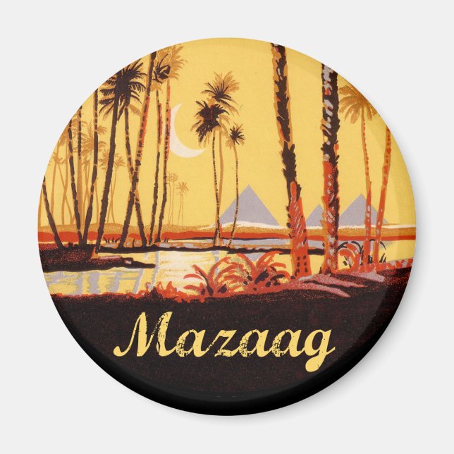 Mazaag Vintage Day Magnet (Front)