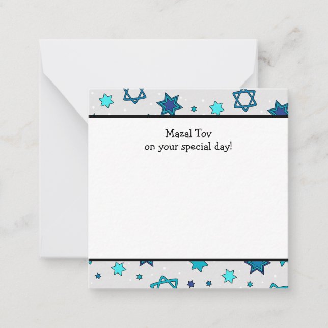 Mazal Tov sur votre journée spéciale - Cartes à no (Devant)