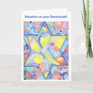 Mazaltov on your Barmitzvah Card