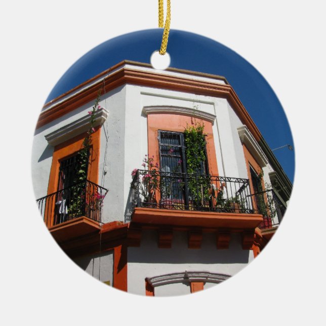 Mazatlan Balcony Ceramic Ornament (Front)