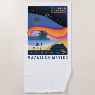 Mazatlan Eclipse Beach Towel