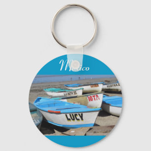 Mazatlan Fishing Boats Keychain
