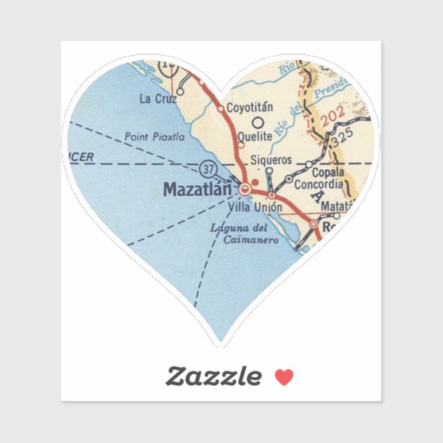 Mazatlan MX Vintage Map (Sheet)