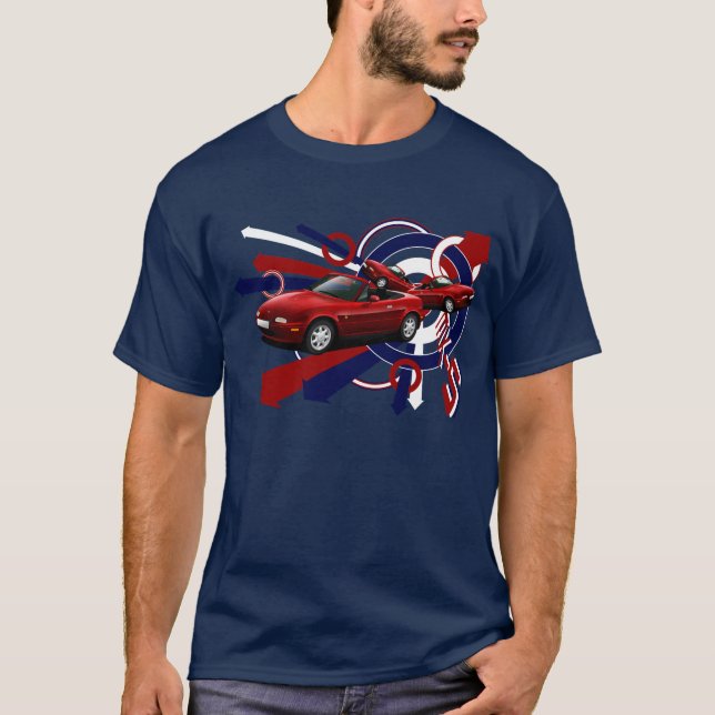 Mazda MX-5, Miata, Eunos Roadster T-shirt (Front)
