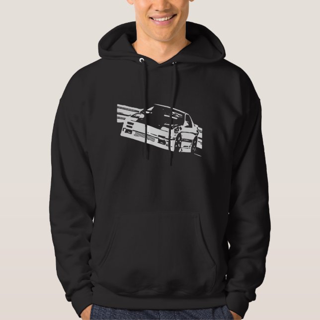 Mazda RX-7 FC3S Sideways Hooded Sweatshirt (Front)