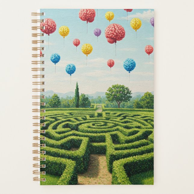 Maze and Brain Balloons Planner (Front)