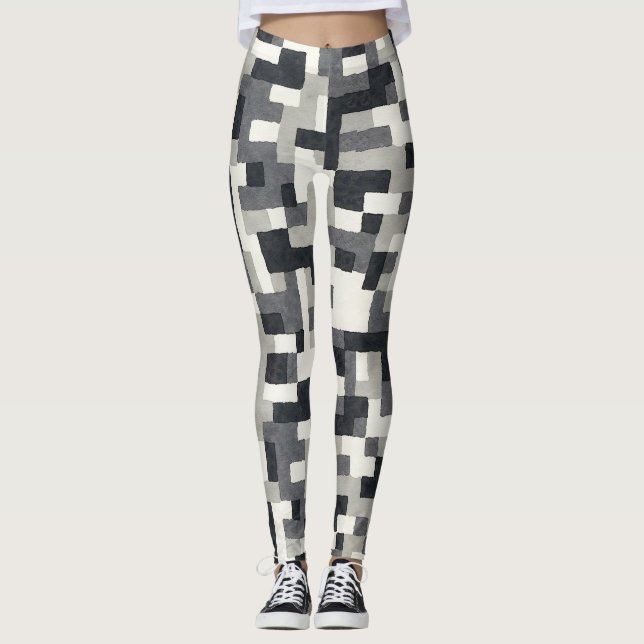 Maze Camouflage Style Leggings  (Front)