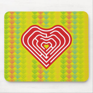 MAZE LOVE HEART BY MASANSER PIXELAT MOUSE PAD