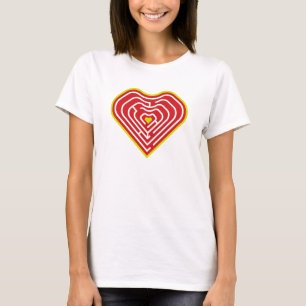 MAZE LOVE HEART BY MASANSER PIXELAT T-Shirt