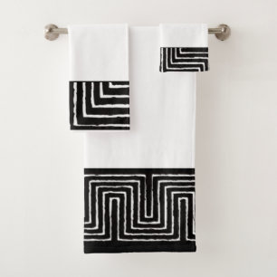 Maze Mudcloth Bath Towel Set