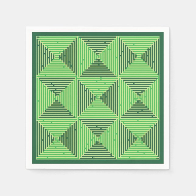 Maze Patchwork Napkin (Front)
