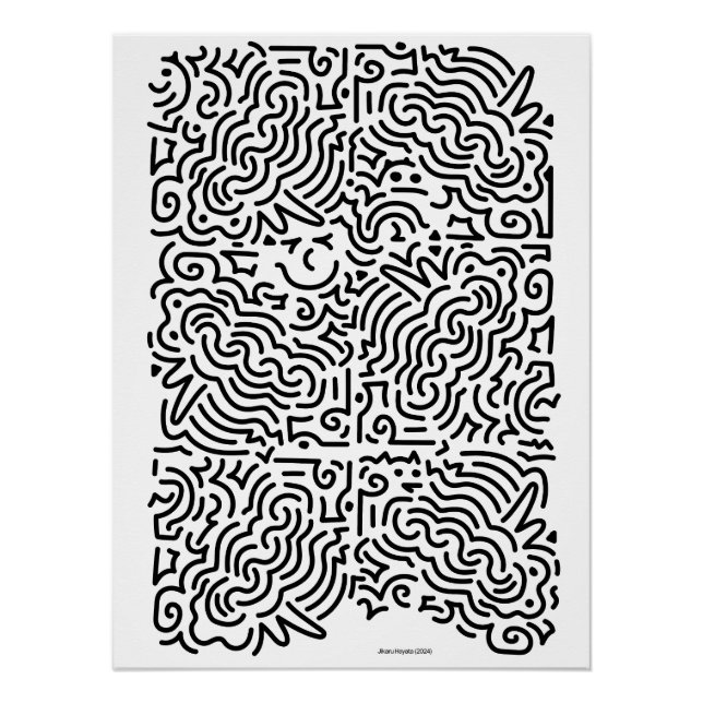 Maze Print by Jikaru Hayata (Front)