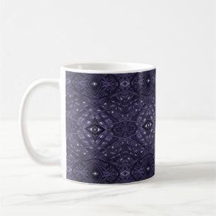 Maze Purple Abstract Alcohol Ink Art Coffee Mug