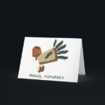 Mazel Tofurkey Thanksgivukkah veggie greeting card<br><div class="desc">Perfect Thanksgivukkah card for the Jewish vegetarian in your life.</div>