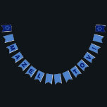 Mazel Tov Bar Mitzvah Jewish Party Bunting Flags<br><div class="desc">Mazel Tov Bunting Flag decoration in blue for a Bat or Bar Mitzvah. This cute Jewish celebration banner features the Star of David on either corner.</div>