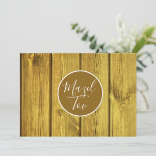 Mazel Tov Card, Jewish Congratulations, Elegant Invitation