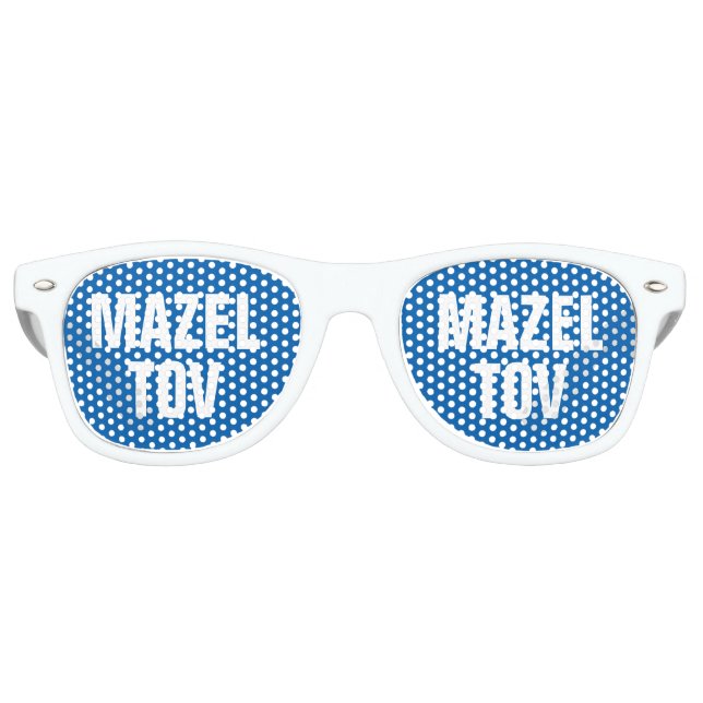 MAZEL TOV funny party shades for bar mitzvah (Front)
