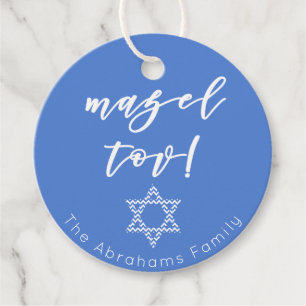 Mazel Tov! Star of David Favour Tags