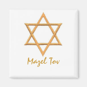 Mazel Tov/Star of David Magnet