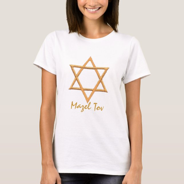 Mazel Tov/Star of David T-Shirt (Front)