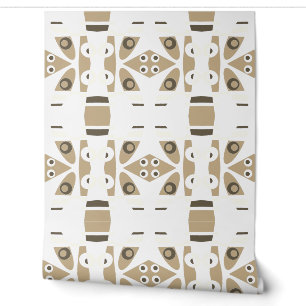 Mazipoodles Abstract Leapfrog Sepia Wallpaper
