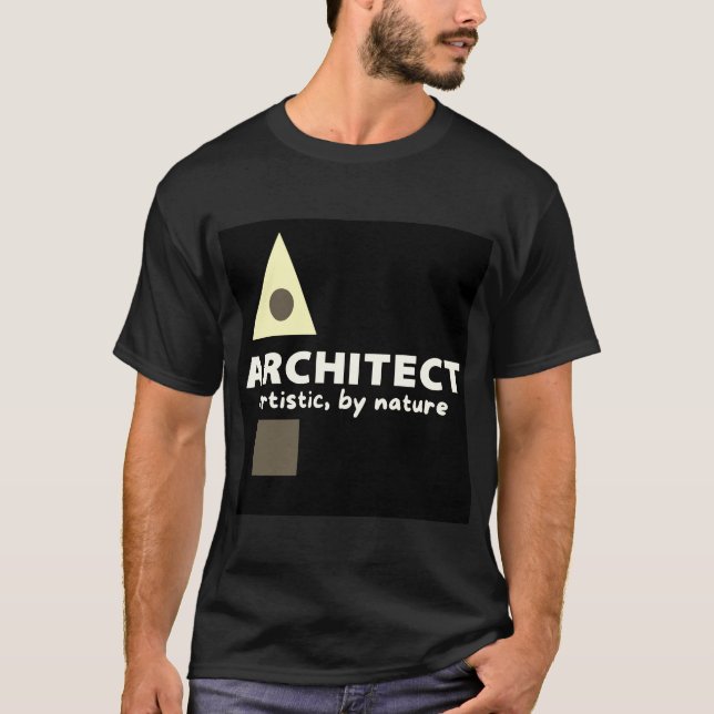 Mazipoodles Architect Artistic Sepia T-Shirt (Front)