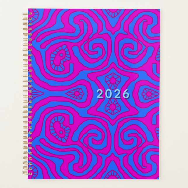 Mazipoodles Crazy Maze - Blue Magenta (Devant)
