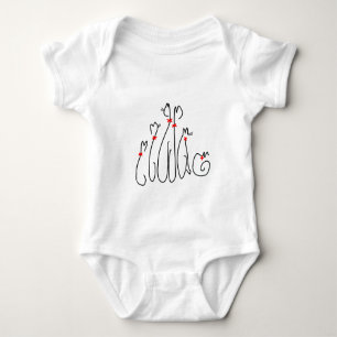 Mazipoodles Cute Cats 2 Baby Bodysuit