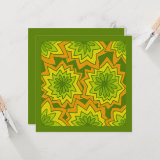 Mazipoodles Floral Fireworks Pattern 041 Card