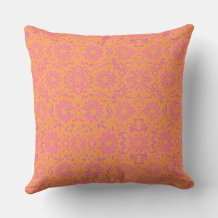 MAZIPOODLES Floral Fireworks Pattern 10 Throw Pillow
