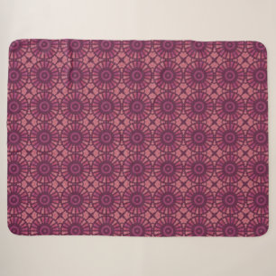 Mazipoodles Kaleidoscope S - Magenta Dusty Pink Sherpa Blanket