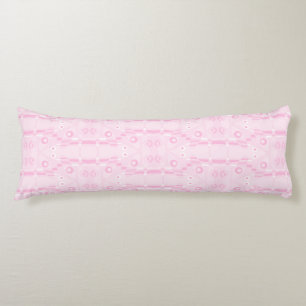 Mazipoodles Leapfrog - Pastel Pink White Body Pillow