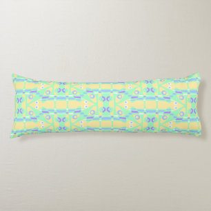 Mazipoodles Leapfrog - Yellow Green Blue Purple Body Pillow
